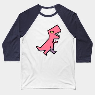 kids running t rex Baseball T-Shirt